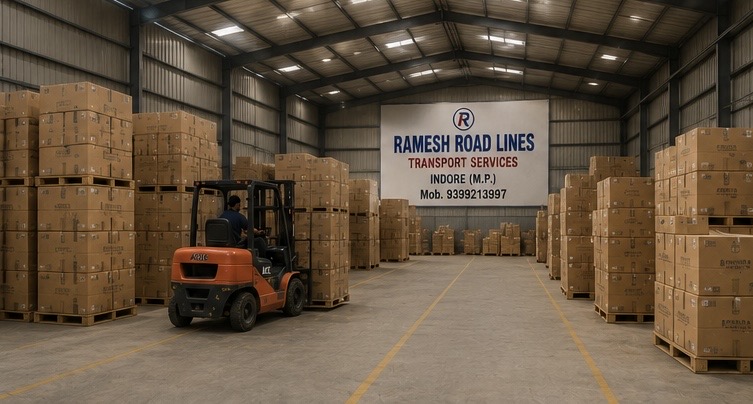 Ramesh Road Lines warehouse interior